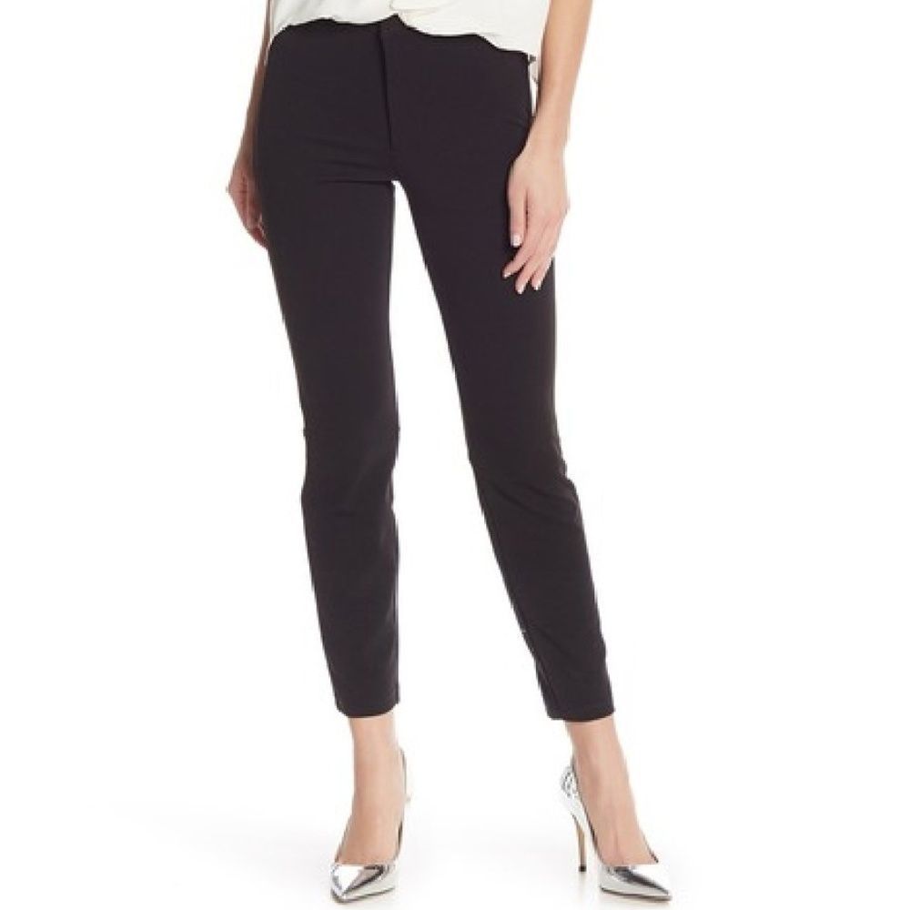 NWOT RACHEL‎ RACHEL BLACK CREPE CONSTRUCTION ROY TAIT TROUSER PANTS XS
